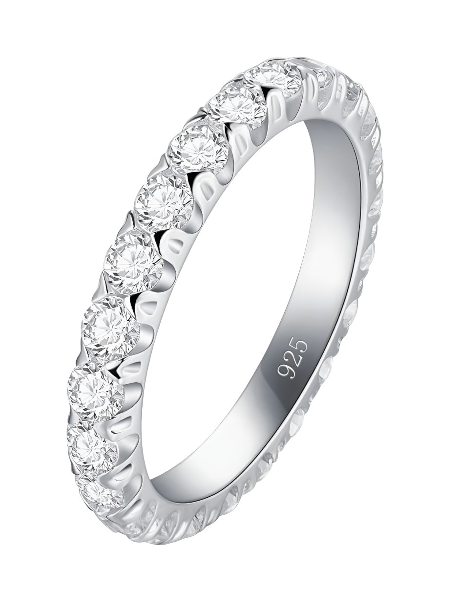 Anillo P 925 de Plata Circonita Brillante Anillo P 925 de Plata Circonita Brillante