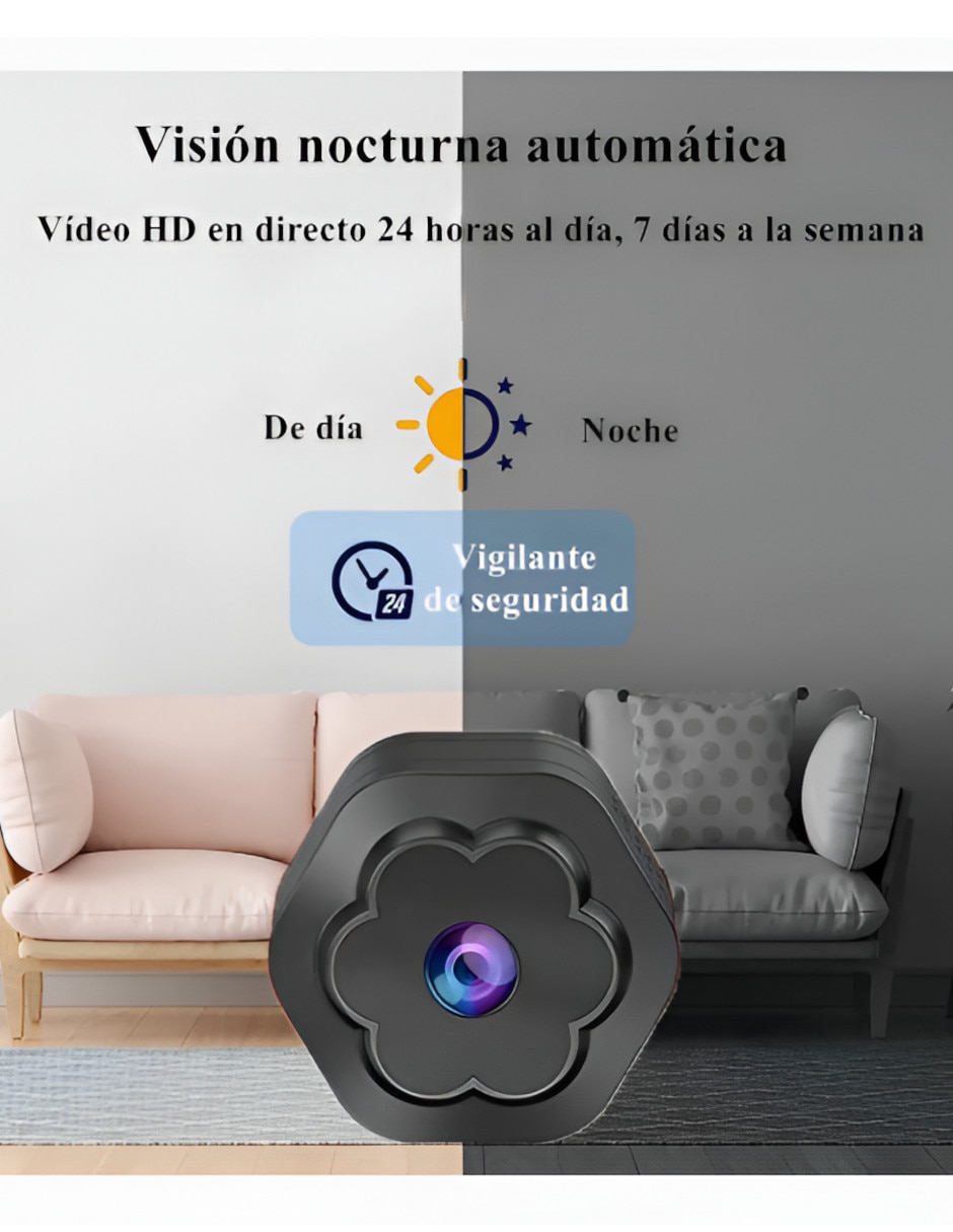 Cámara de seguridad Xtellar Inalámbrica 4K/UHD 90°para Interior