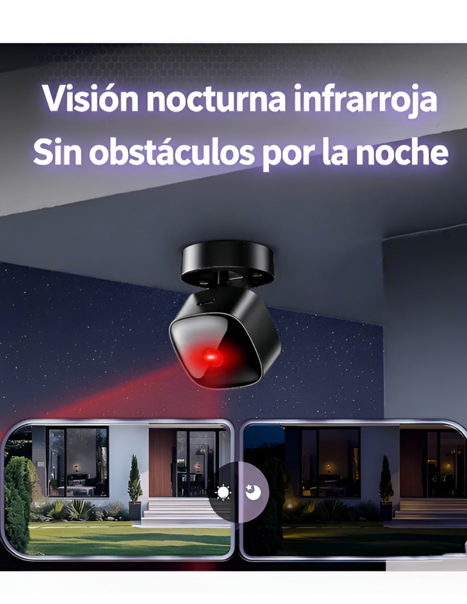 Cámara Wi-Fi de seguridad inalámbrica full HD 90° con capacidad para Interior 3