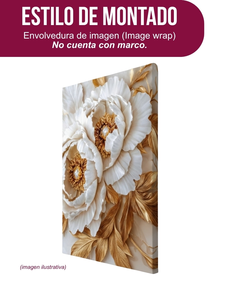 Cuadro decorativo Botánica Peonias Eteras 2