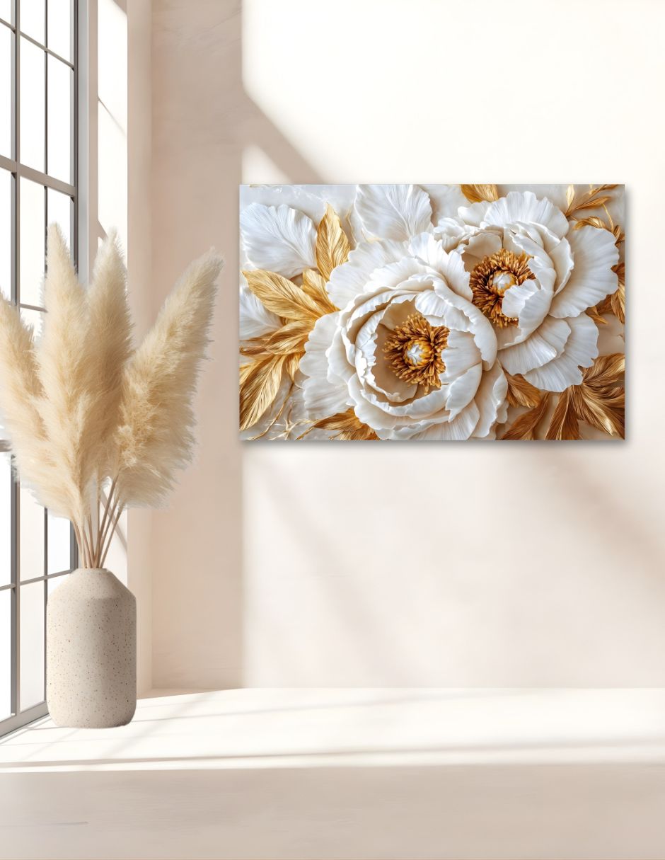 Cuadro decorativo Botánica Peonias Eteras 9