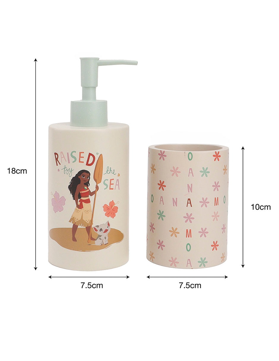 Juego de accesorios para baño moana 2 piezas 9