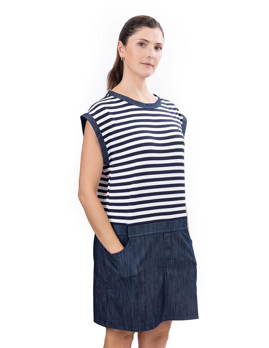 Vestido a la rodilla casual para mujer