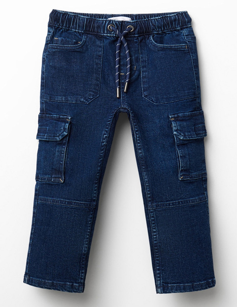 Jeans straight lavado osbcuro para niño 1