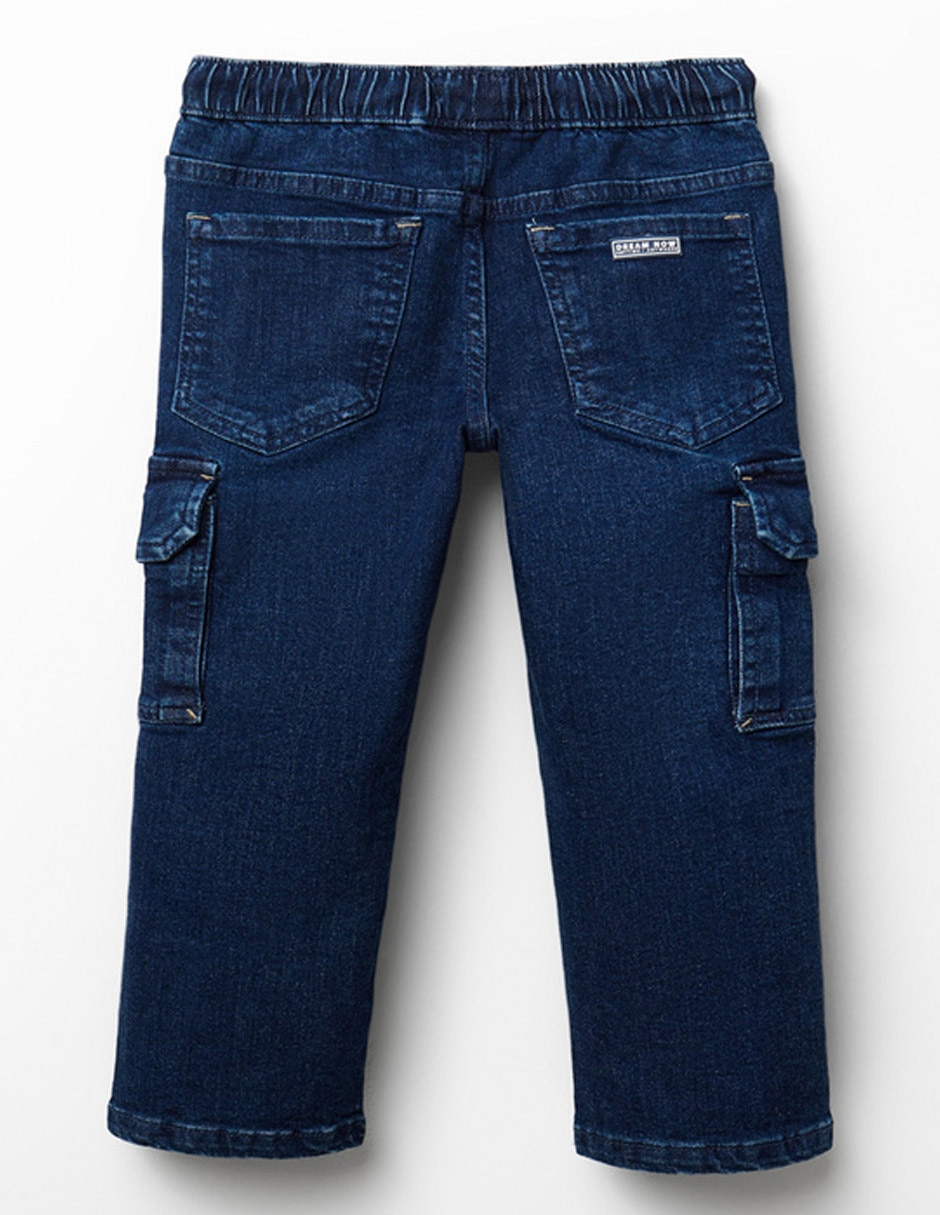 Jeans straight lavado osbcuro para niño 4