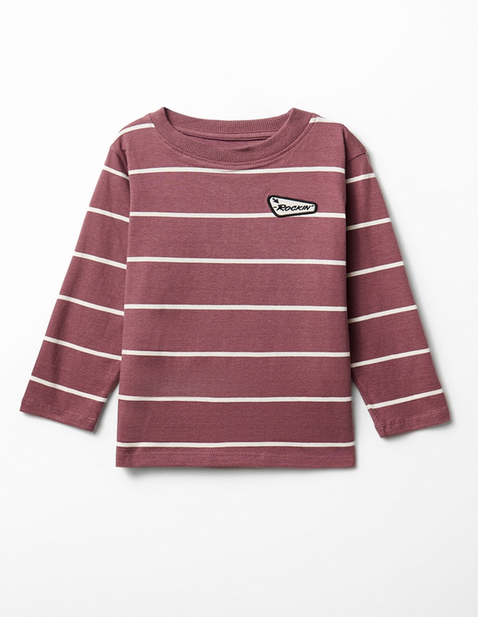 Playera manga larga para niño Playera manga larga para niño