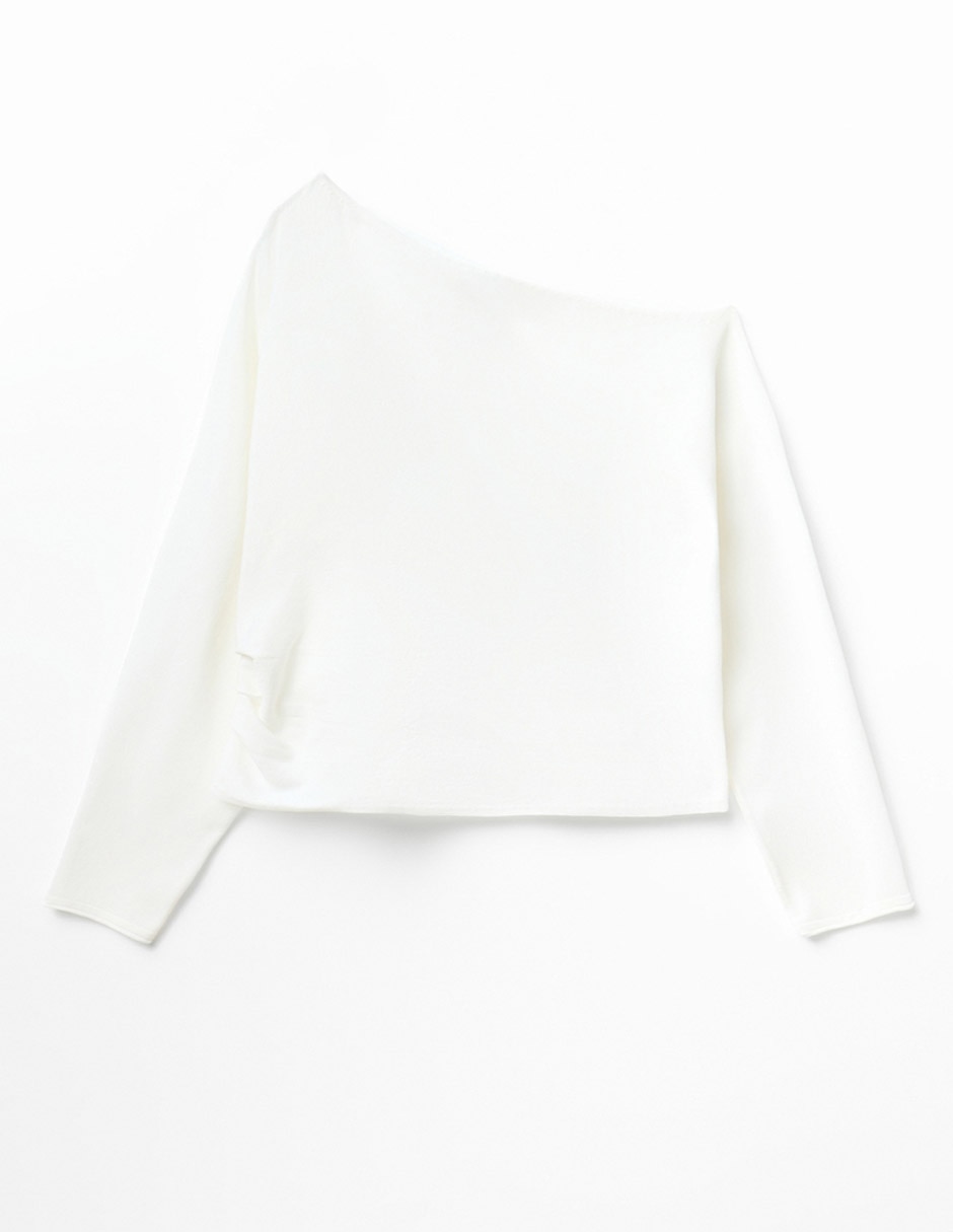 Suéter cuello asimétrico para mujer 2