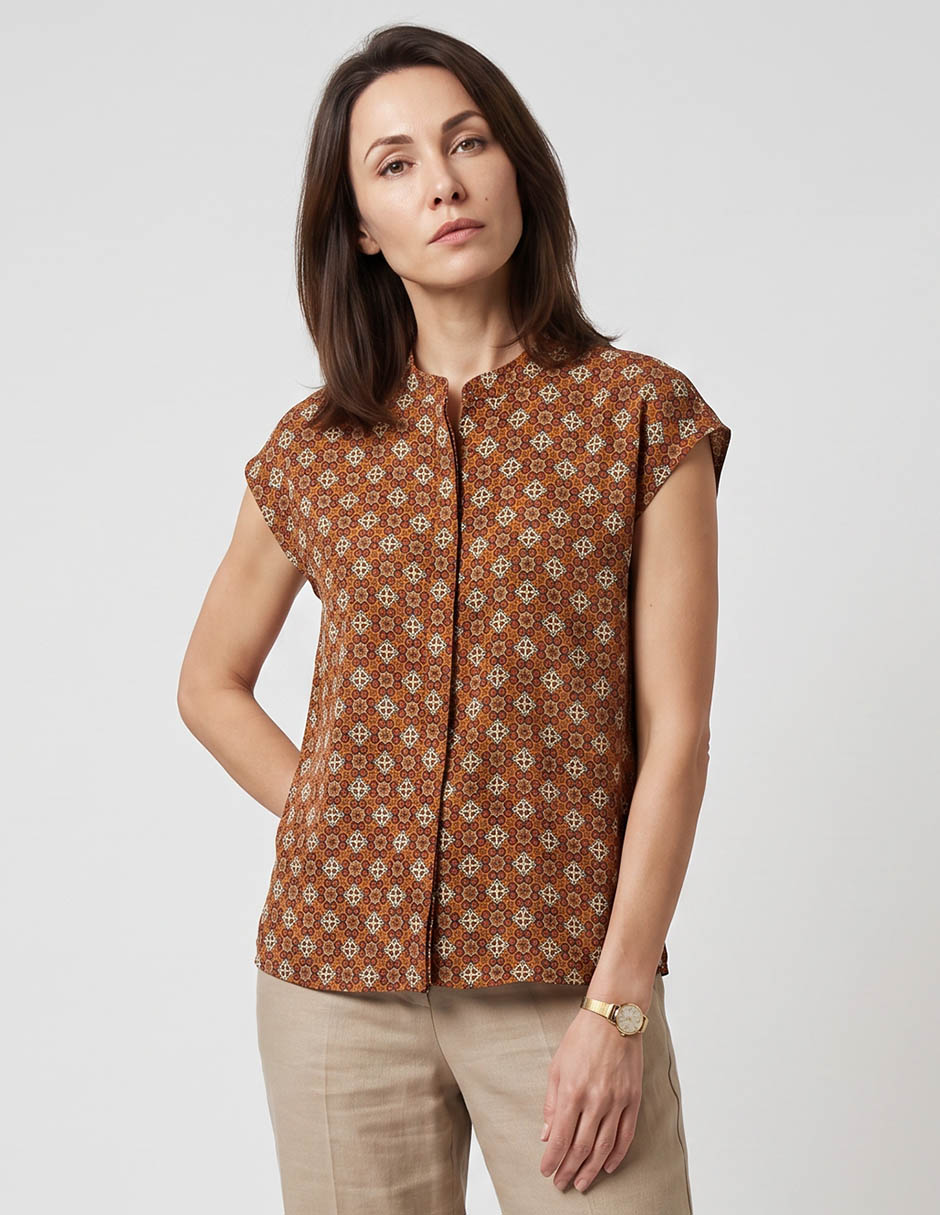 Blusa manga corta para mujer Blusa manga corta para mujer
