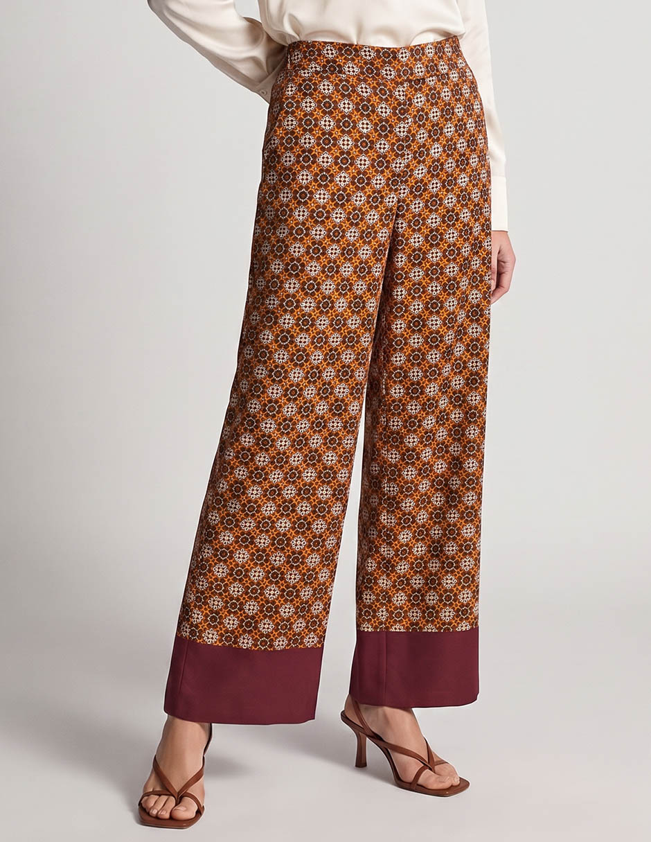 Pantalón coulotte liz claiborne wide leg para mujer