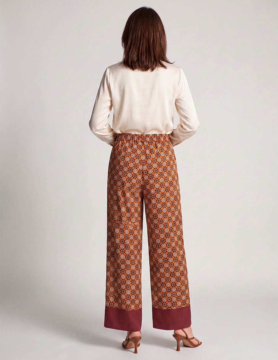 Pantalón coulotte liz claiborne wide leg para mujer