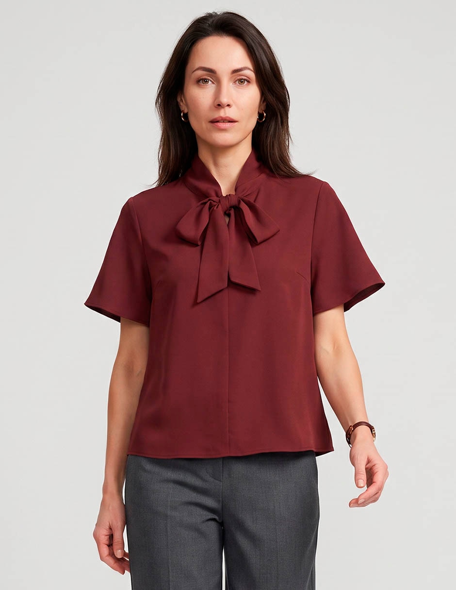 Blusa manga corta para mujer