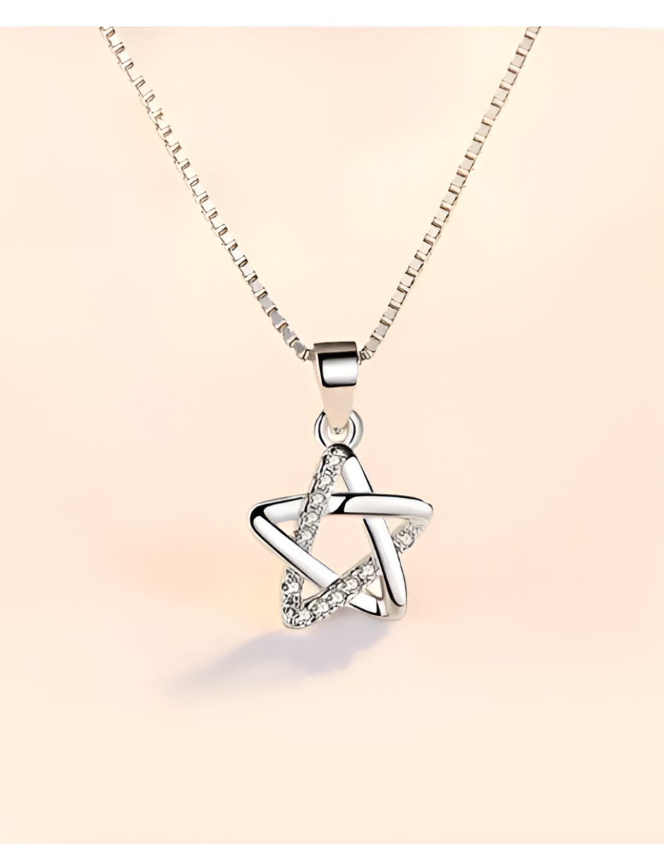 Collar con dije de Estrella Xtellar de Plata P 925