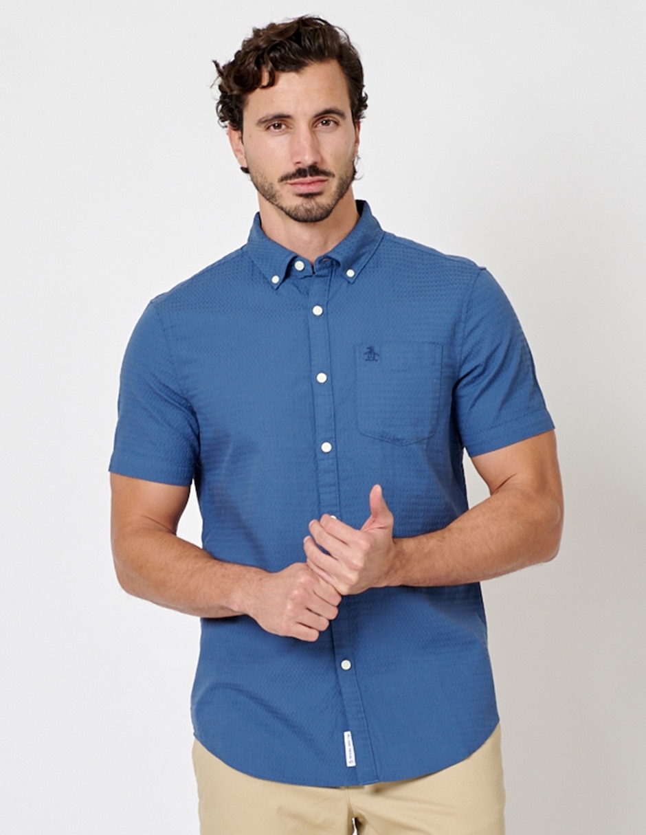 Camisa casual de algodón manga corta para hombre Camisa casual de algodón manga corta para hombre