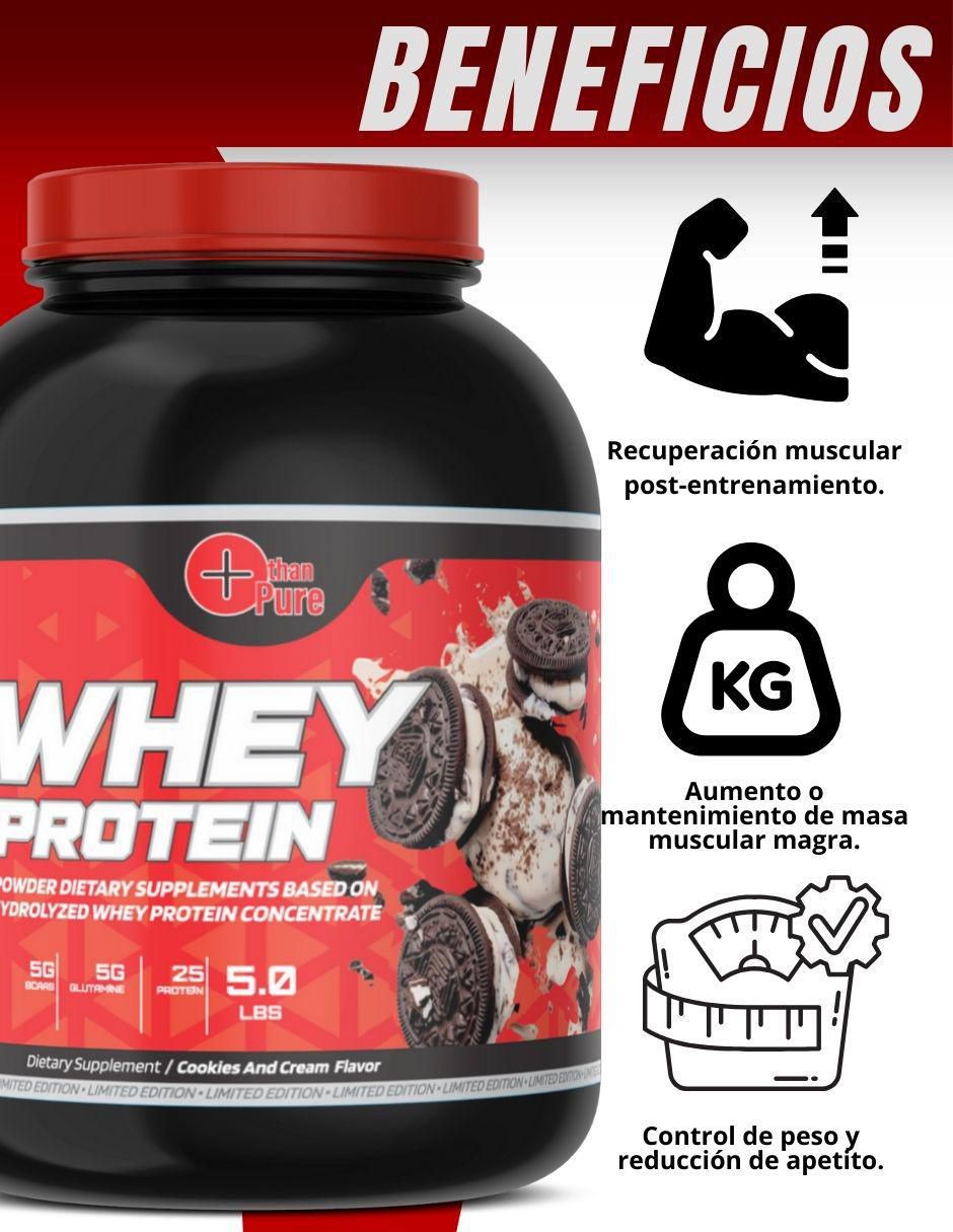 Set creatina 300g + glutamina 1kg + whey protein 2.2kg "con" sin ingredientes activos "sabor" galleta "de" sin tamaño 6