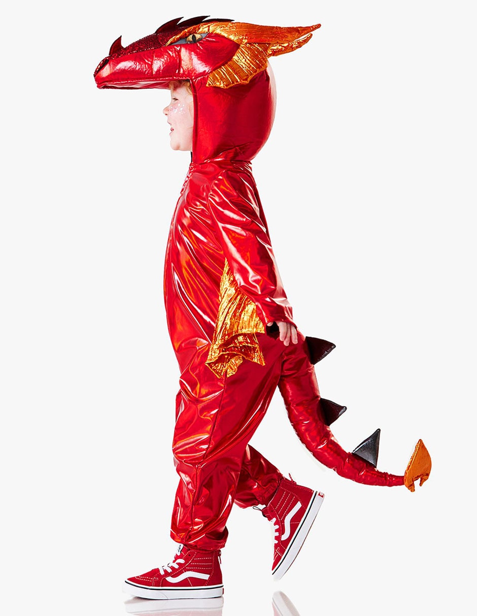 Disfraz red metallic de dragón 4