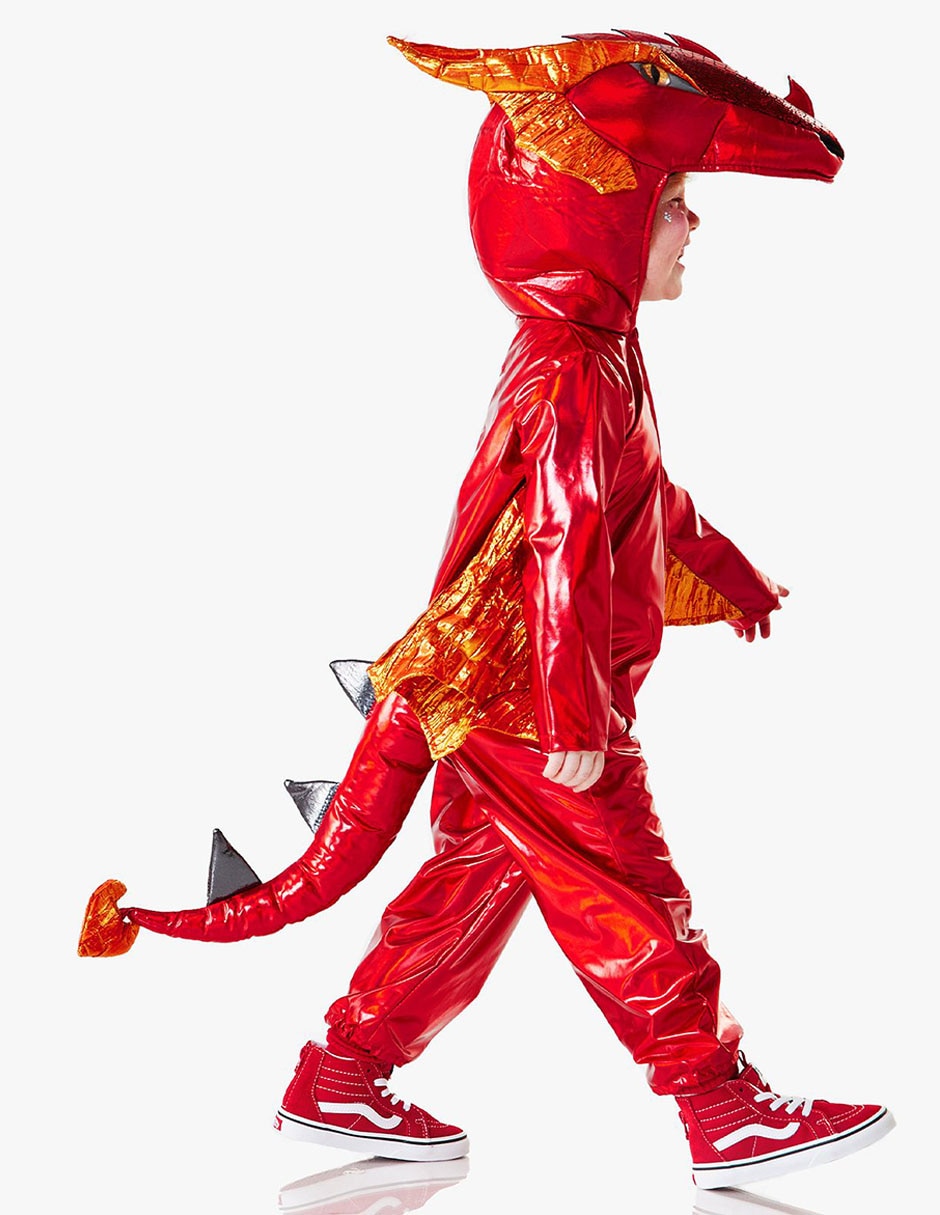 Disfraz red metallic de dragón 5