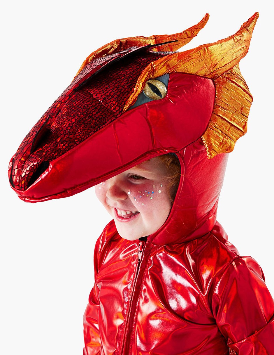 Disfraz red metallic de dragón 6