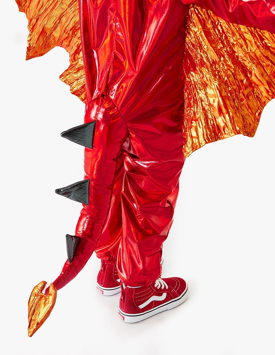 Disfraz red metallic de dragón 7