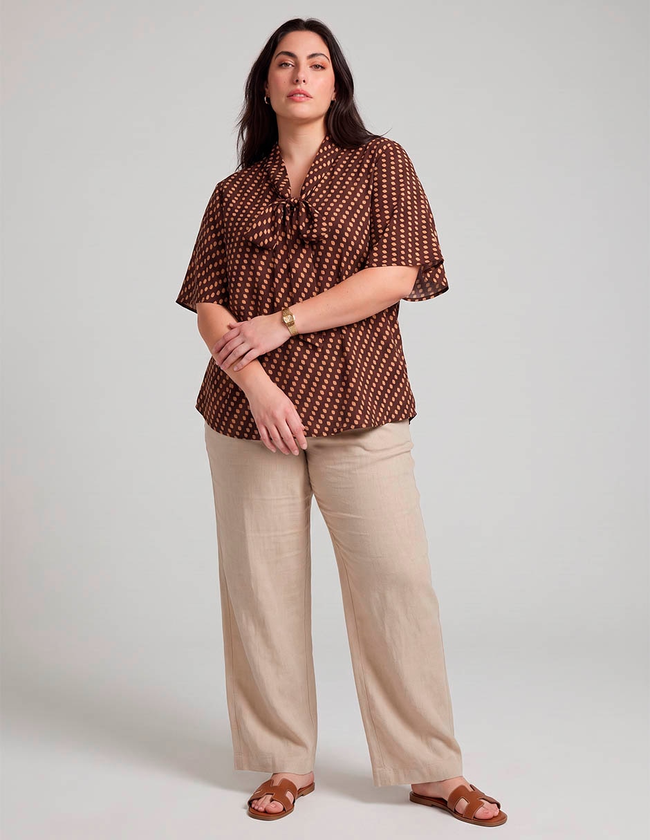 Blusa manga al codo para mujer 3