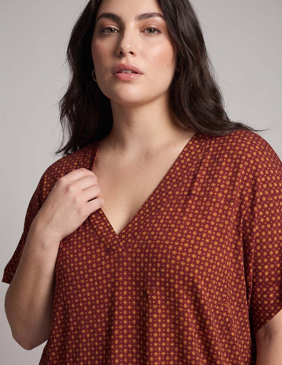 Blusa manga al codo para mujer 3