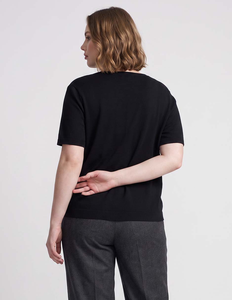 Blusa manga corta para mujer