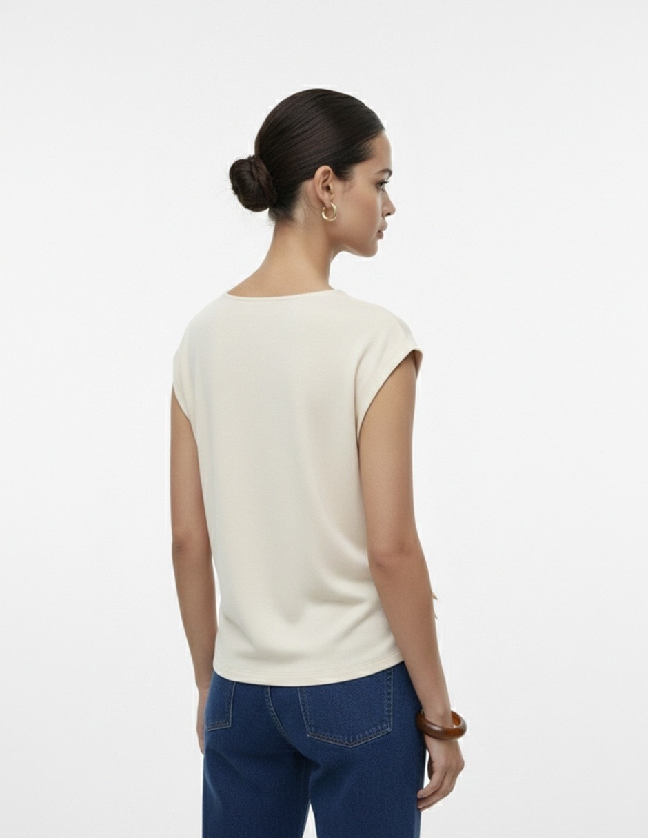 Blusa ss26 "manga" sin manga "para mujer" 3