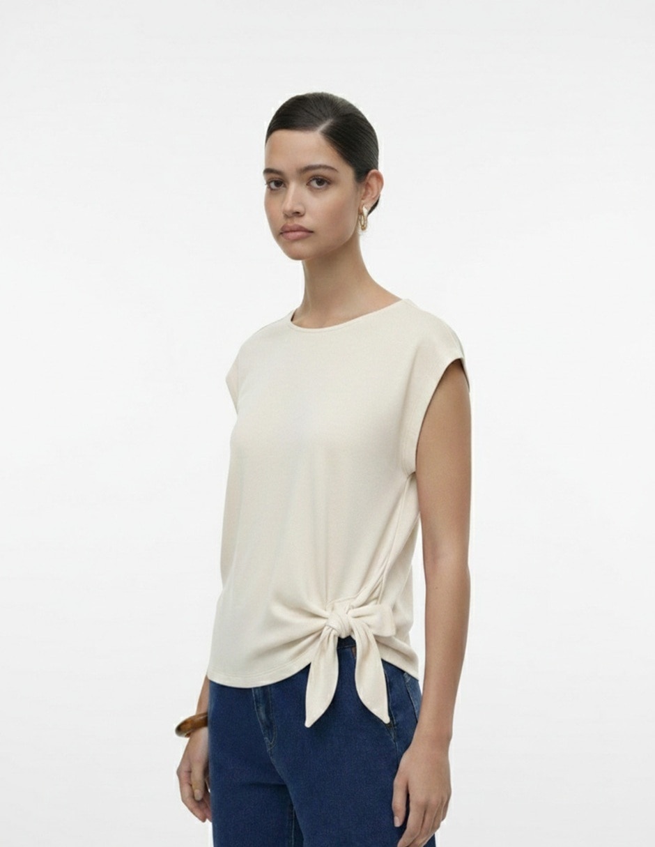 Blusa ss26 "manga" sin manga "para mujer" 4
