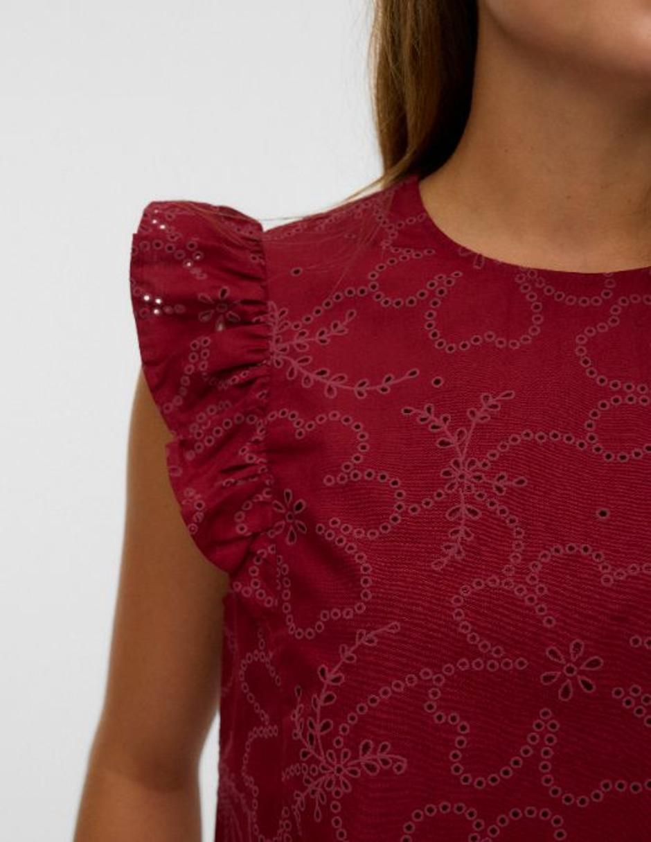 Blusa manga corta para mujer 4