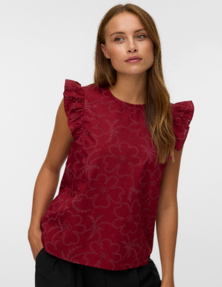 Blusa manga corta para mujer