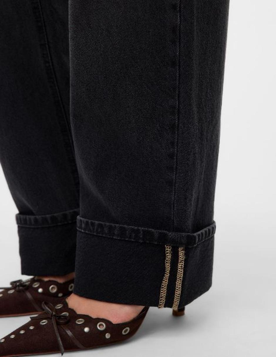 Jeans regular straight media cintura vero moda jeans mid rise para mujer
