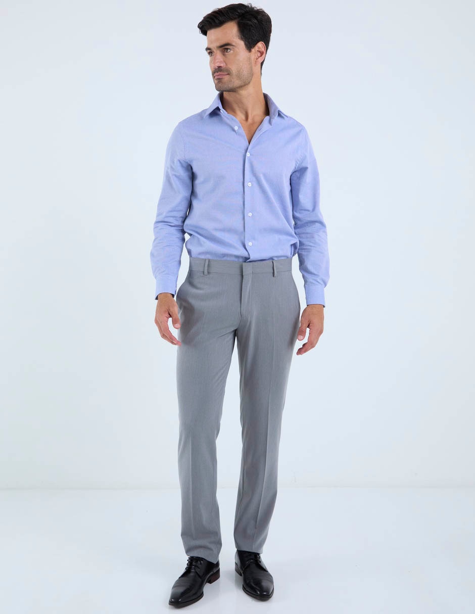 Pantalón business casual de vestir slim para hombre 2