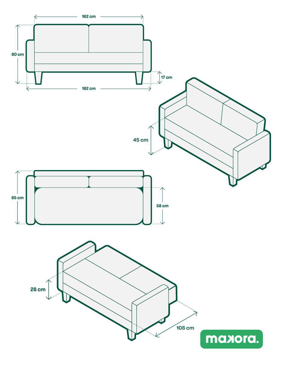 Sofá cama armable Milo de Memory foam 9