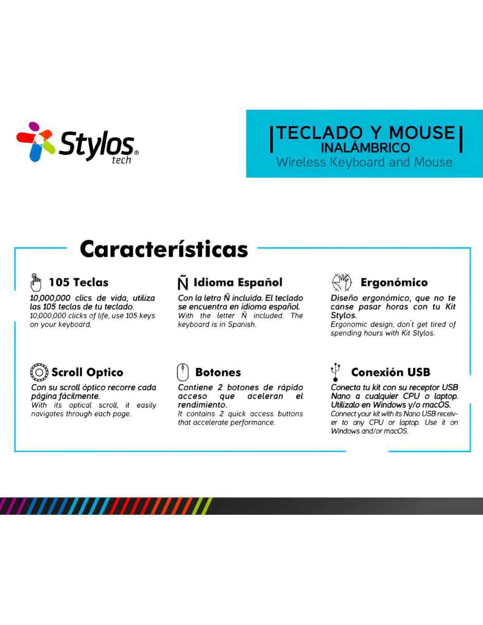 Mouse y teclado STPKTM5B Mouse y teclado STPKTM5B