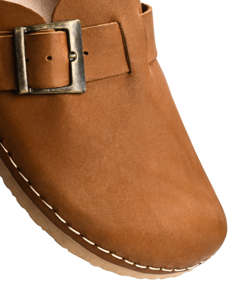 Zapato I Sueco de piel para mujer 7