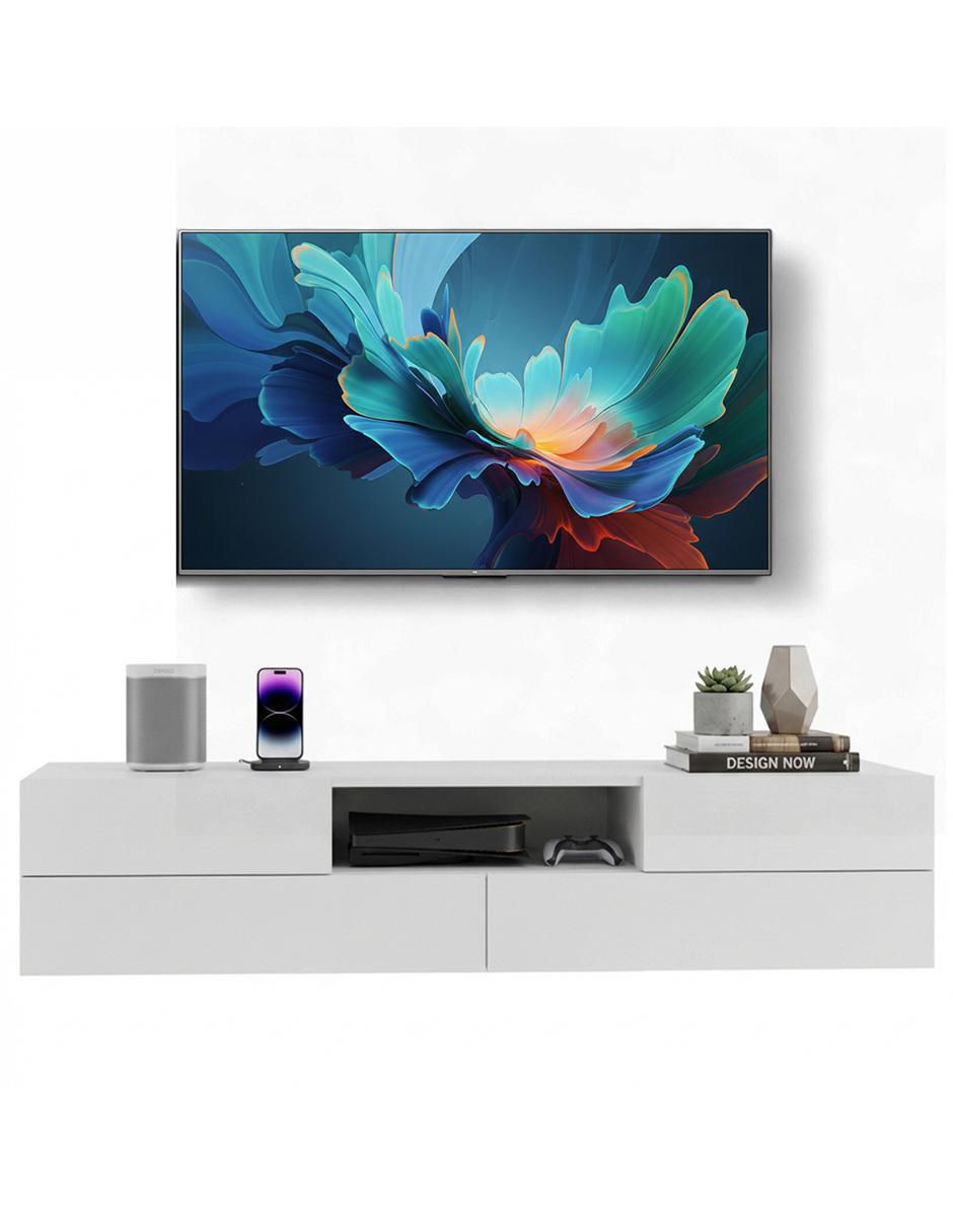 Mueble flotante para TV armable de melamina 5