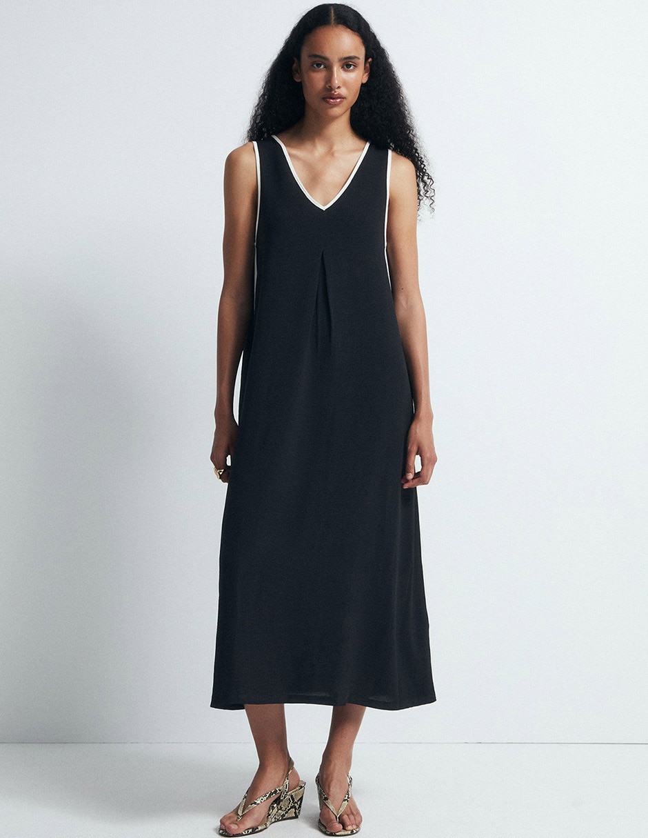 Vestido midi casual para mujer