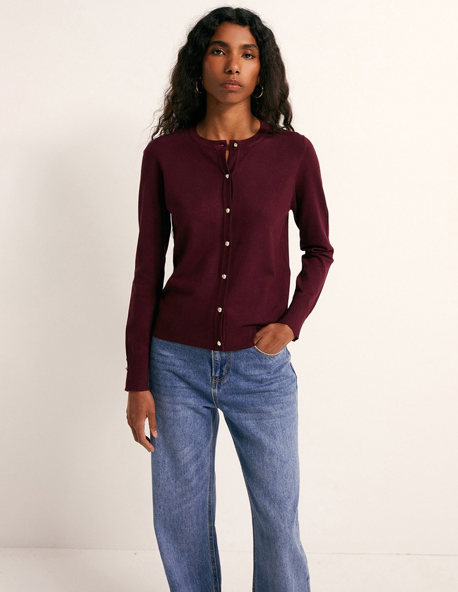 Suéter cuello redondo para mujer Suéter cuello redondo para mujer