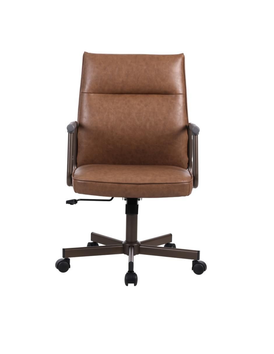 Silla de escritorio Vintage asiento y respaldo tapizado de tela Silla de escritorio Vintage asiento y respaldo tapizado de tela
