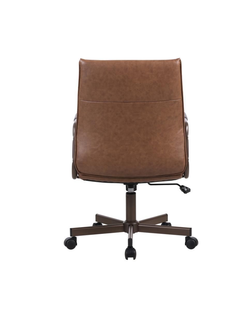 Silla de escritorio Vintage asiento y respaldo tapizado de tela 10