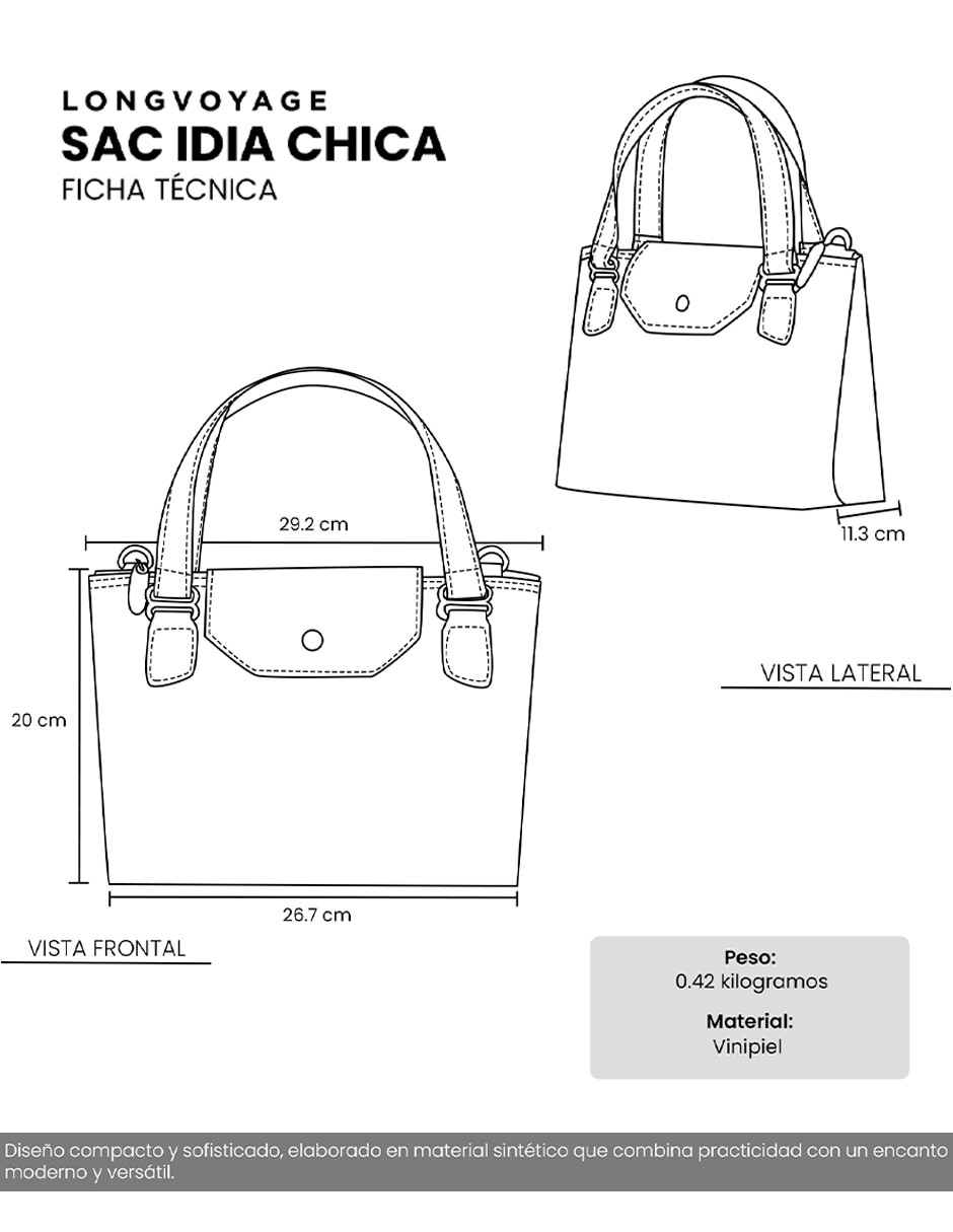 Bolsa tote longvoyage manola para mujer