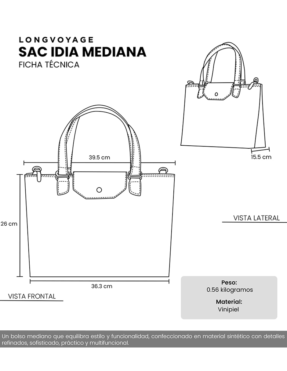 Bolsa Tote Longvoyage Manola para Mujer
