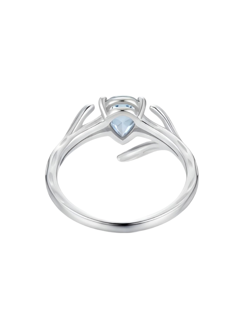 Anillo de flor Xtellar P 925 de plata zirconia acabado pulido