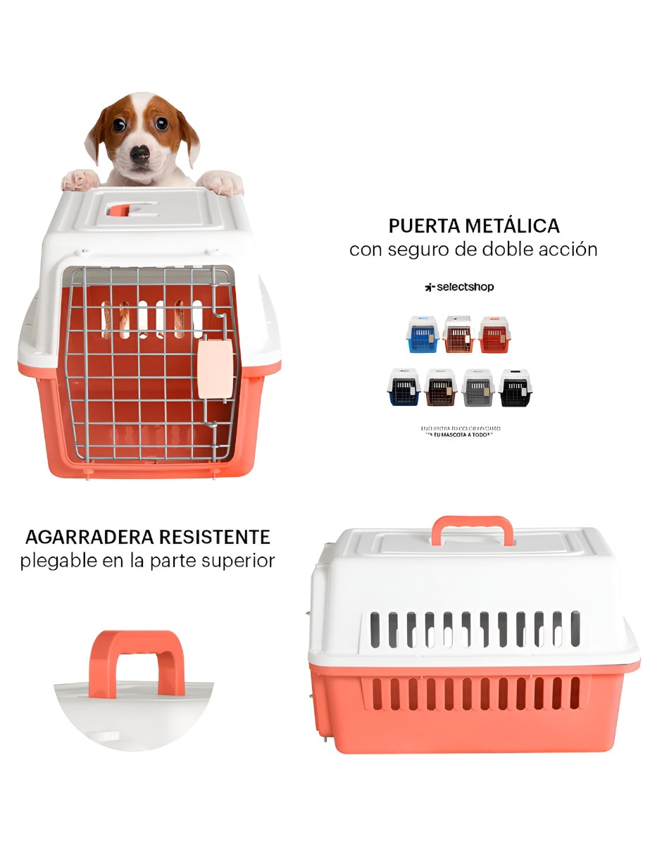 Transportadora para perro de plástico 2