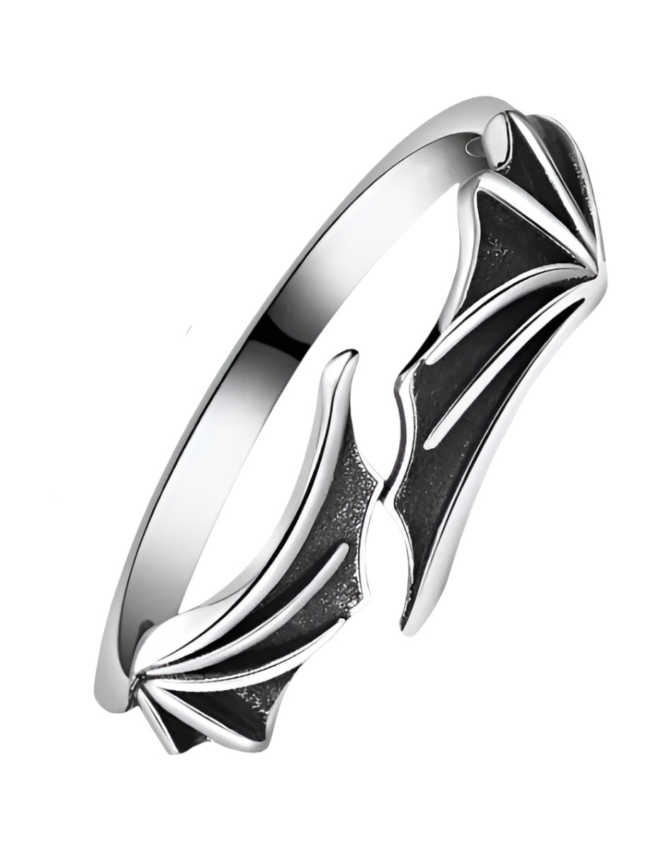 Anillo de alas P 925 de plata pulido 2