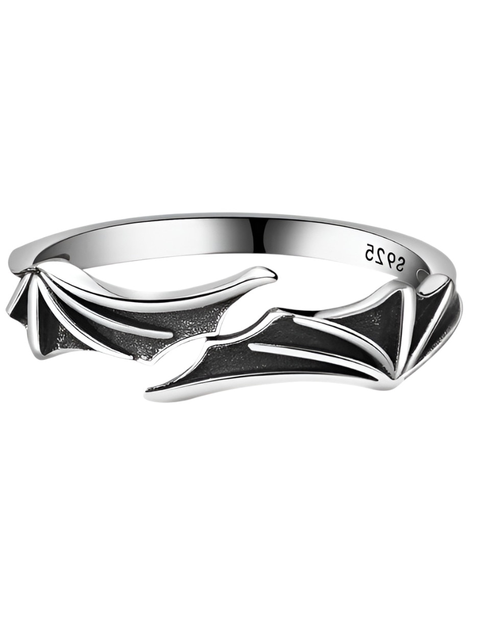 Anillo de alas P 925 de plata pulido