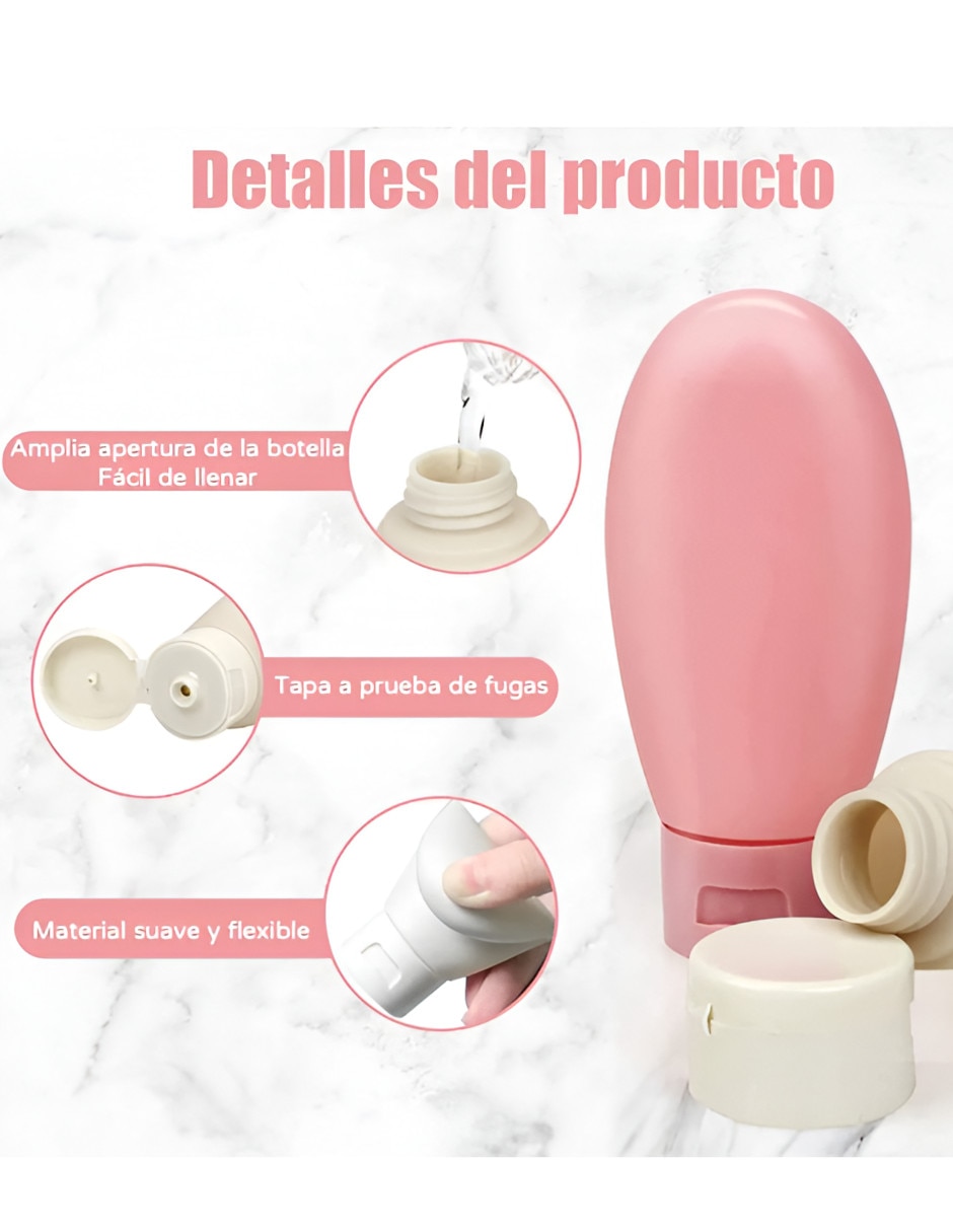 Set de botella para viaje para mujer 4
