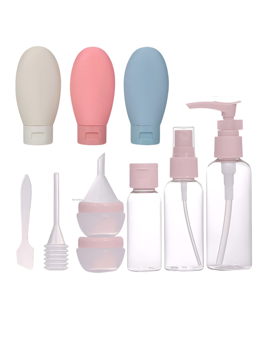 Set de botella para viaje para mujer