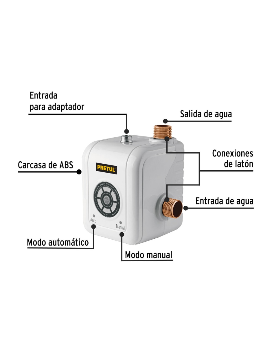 Bomba de agua presurizada Pretul 1/4 HP