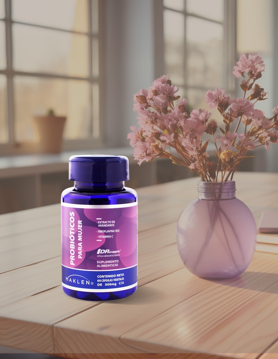Probióticos para Mujer + Extracto de Arándanos 60 Cápsulas Maklen MAKLEN con Probióticos con arándano sabor Sin sabor de