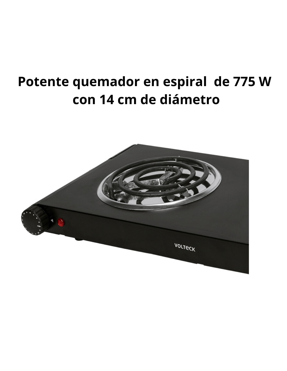 Parrilla eléctrica Volteck Pael-2C de acero inoxidable